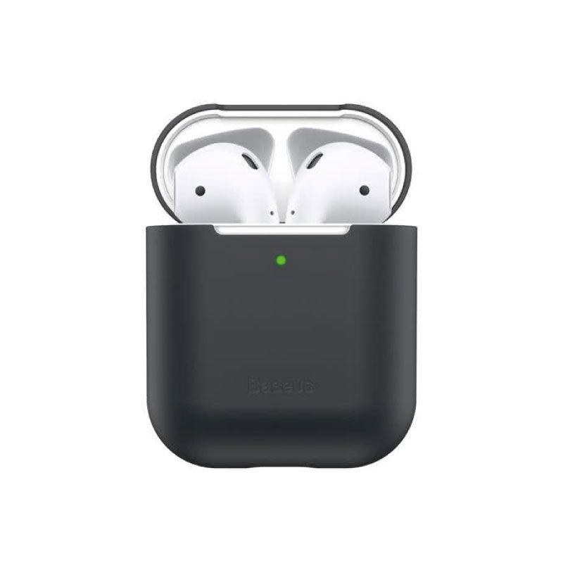 Baseus-funda para Apple AirPods, funda negra, wiappod-bz01