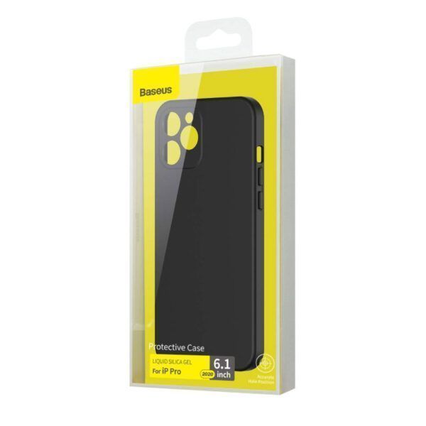 Case Baseus iPhone 12/12 Pro Liquid Silica Gel Negra