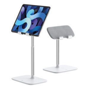 Baseus-Soporte de escritorio para teléfono móvil y tableta, base de aluminio con ángulo de altura ajustable para iPhone 12, 11 Pro, XS, XR, Huawei