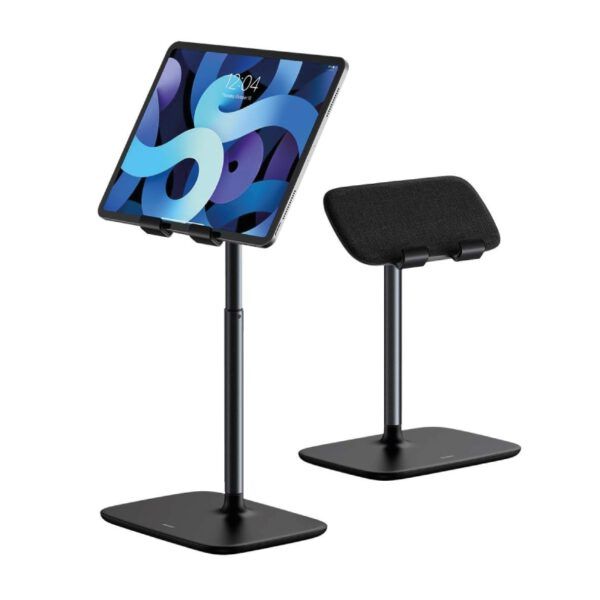 Baseus-Soporte de escritorio para teléfono móvil y tableta, base de aluminio con ángulo de altura ajustable para iPhone 12, 11 Pro, XS, XR, Huawei