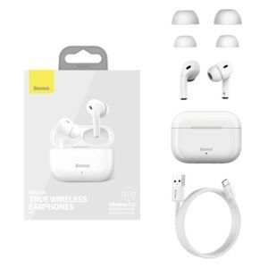 Auriculares baseus encok w3 true wireless blanco