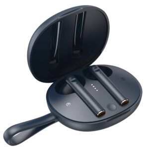 Baseus W05 auriculares inalámbricos Bluetooth Control táctil 30 horas impermeable profundo micrófono incorporado TWS micrófono estéreo Auriculares con USB-C caso de carga negro
