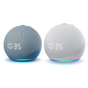 Alexa Echo Dot 5Ta gen con reloj dos colores