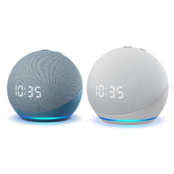 Alexa Echo Dot 5Ta gen con reloj dos colores