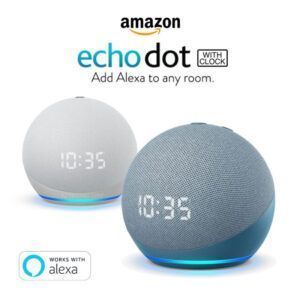 Alexa Echo Dot 5Ta gen con reloj dos colores