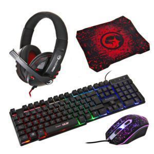 Combo Marvo teclado, mousepad, headset y mouse CM370