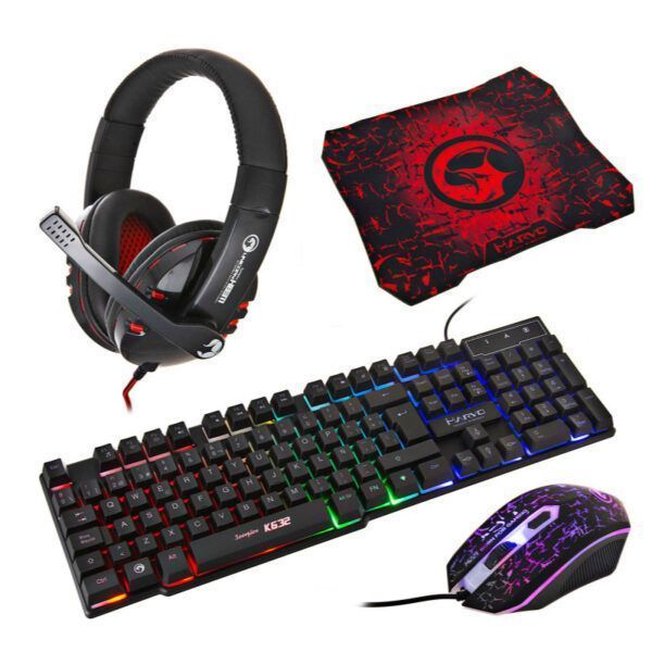 Combo Marvo teclado, mousepad, headset y mouse CM370
