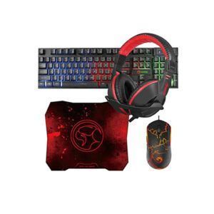 Combo marvo, teclado, audífonos, mouse y pad