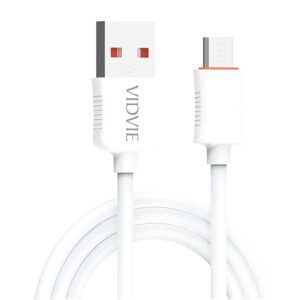 Cable blanco Android Vidvie CB443/(2M)V8