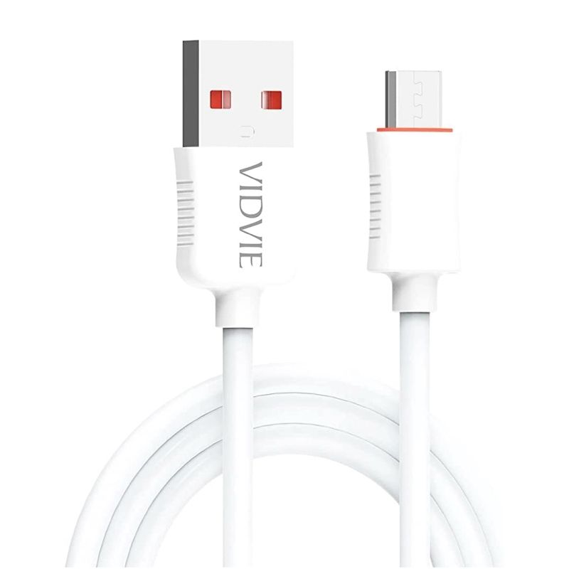 Cable blanco Android Vidvie CB443/(2M)V8