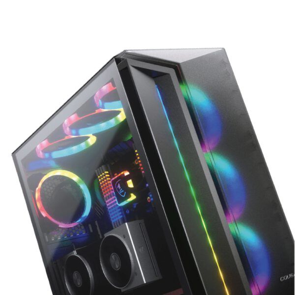 Case Cougar Gamer DarkBlader X7 vidrio templado RGB Full-Tower no incluye fuente de poder black