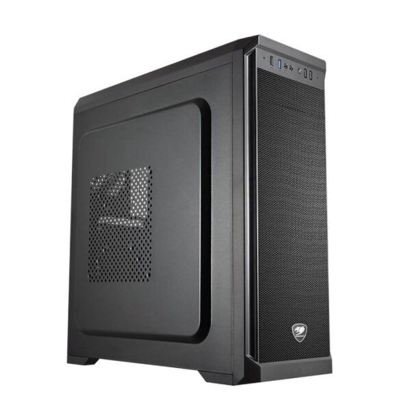 Case Cougar Gamer MX330X Mid-Tower no incluye fuente de poder negro