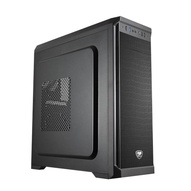 Case Cougar Gamer MX330X Mid-Tower no incluye fuente de poder negro