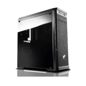 Case Cougar Gamer MX330-G vidrio templado Mid-Tower no incluye fuente de poder negro