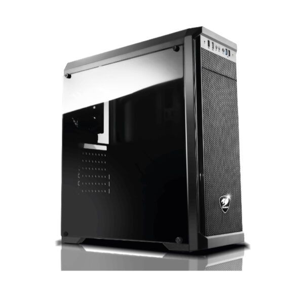 Case Cougar Gamer MX330-G vidrio templado Mid-Tower no incluye fuente de poder negro