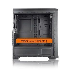 Case Cougar Gamer MX330-G vidrio templado Mid-Tower no incluye fuente de poder negro