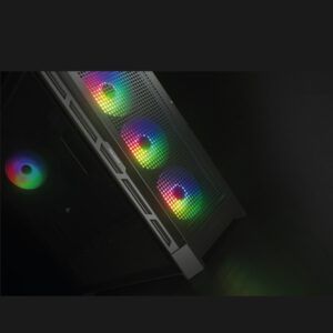 Case Cougar Gamer Airface PRO RGB vidrio templado Mid-Tower no incluye fuente de poder negro