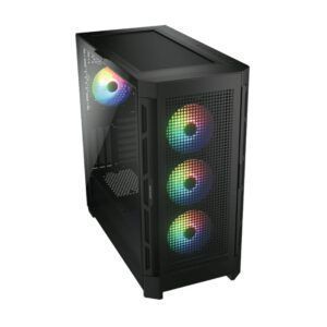 Case Cougar Gamer Airface PRO RGB vidrio templado Mid-Tower no incluye fuente de poder negro
