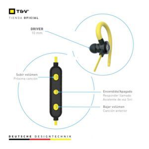 Audífono con micrófono Thonet & Vander VR10 Neckband bluetooth