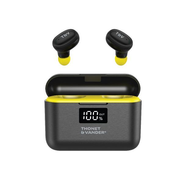 Audífono con micrófono Thonet & Vander Earbuds Bohne Topp TWS bluetooth schwarz