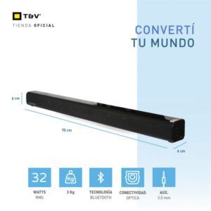 Barra de sonido Thonet & Vander Gut 32 watts bluetooth 3.5mm S/PDIF
