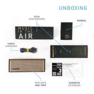 Parlante Thonet & Vander Frei topp TWS 24 watts RMS bluetooth - 3.5mm varios colores