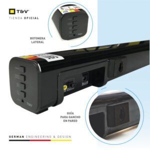 Barra de sonido Thonet & Vander Gut 32 watts bluetooth 3.5mm S/PDIF