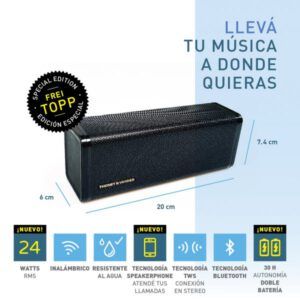 Parlante Thonet & Vander Frei topp TWS 24 watts RMS bluetooth - 3.5mm varios colores