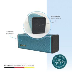 Parlante Thonet & Vander Frei topp TWS 24 watts RMS bluetooth - 3.5mm varios colores