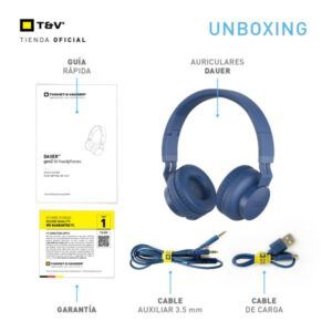 Audífono con micrófono Thonet & Vander Dauer inalámbrico - 3.5 mm blau