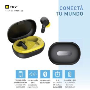 Audífono con micrófono Thonet & Vander Earbuds Reis TWS bluetooth schwarz