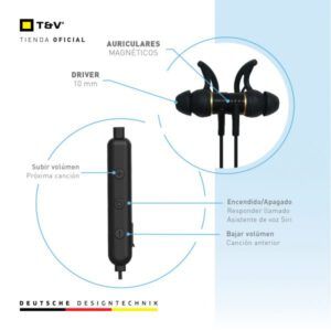 Audífono con micrófono Thonet & Vander VR100 Neckband bluetooth