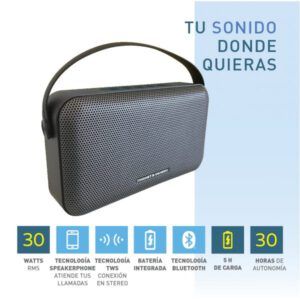 Parlante Thonet & Vander Ziegel 30 watts RMS bluetooth - 3.5mm portátil varios colores
