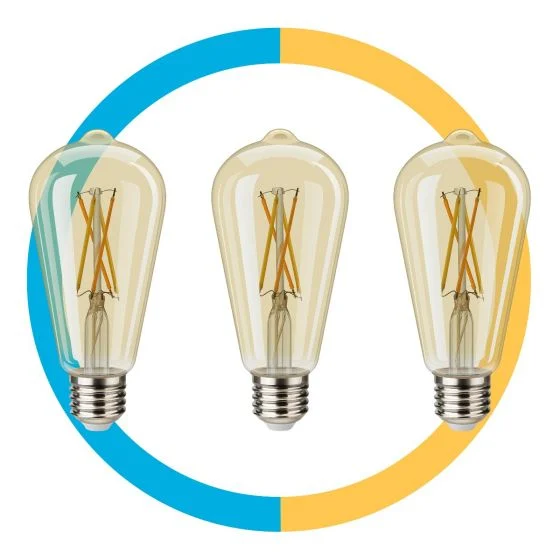 SET DE 3 FOCOS LED VINTAGE WIFI DE 4,5 W