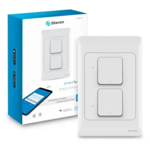 INTERRUPTOR "DOBLE" WiFi DE PARED. STEREN