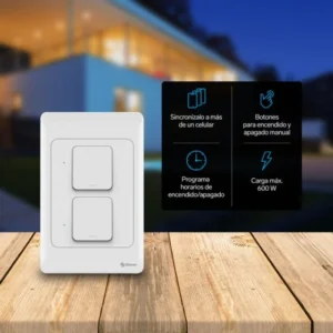 INTERRUPTOR "DOBLE" WiFi DE PARED. STEREN