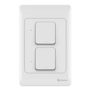 INTERRUPTOR «DOBLE» WiFi DE PARED. STEREN