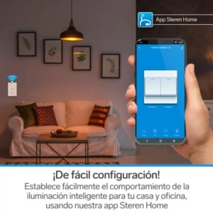 INTERRUPTOR "DOBLE" WiFi DE PARED. STEREN