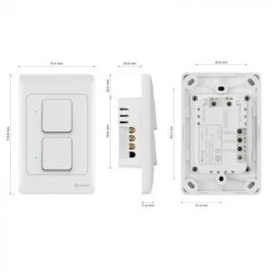 INTERRUPTOR "DOBLE" WiFi DE PARED. STEREN