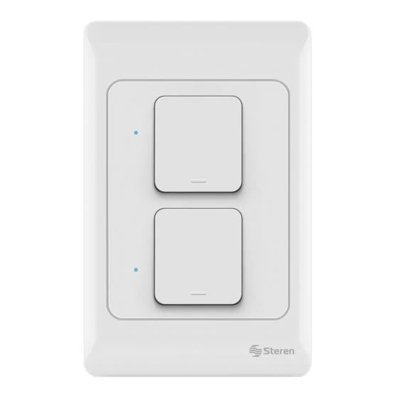 INTERRUPTOR "DOBLE" WiFi DE PARED. STEREN