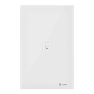 INTERRUPTOR (TOUCH) "SIMPLE" WiFi DE PARED. "CON NEUTRO" STEREN