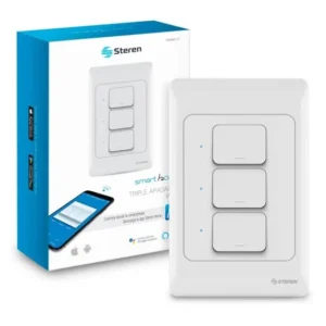 INTERRUPTOR  "TRIPLE" WiFi DE PARED. STEREN