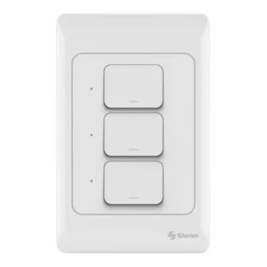 INTERRUPTOR  «TRIPLE» WiFi DE PARED. STEREN
