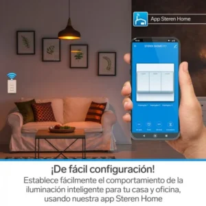 INTERRUPTOR  "TRIPLE" WiFi DE PARED. STEREN