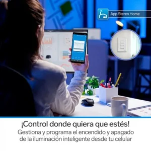 INTERRUPTOR  "TRIPLE" WiFi DE PARED. STEREN