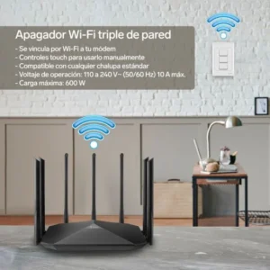 INTERRUPTOR  "TRIPLE" WiFi DE PARED. STEREN