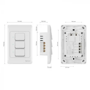 INTERRUPTOR  "TRIPLE" WiFi DE PARED. STEREN