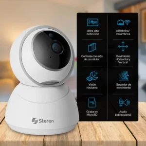 CAMARA INTERIOR WIFI CON MONITOREO POR INTERNET STEREN
