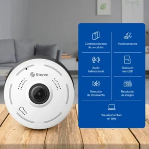 CAMARA INTERIOR WI-FI HD VISIÓN 360 STEREN