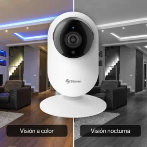 CAMARA INTERIOR WIFI 1080P CON MONITOREO POR INTERNET STEREN